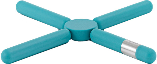 Blomus Dessous de plat en silicone pliable Knik bleu