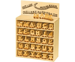 1 Stüc natur Buchstabenwaggon T Small Foot Design 7479 Buchstabenzug aus Holz 