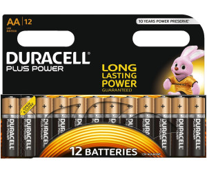12 x Duracell Plus Power AA Alkaline Mignon LR6 MN1500 Batterie 1,5V 3 Blister 