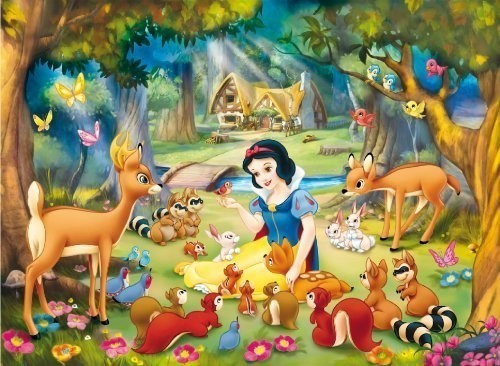 Clementoni Blanche Neige assise dans l'herbe (104 pièces)
