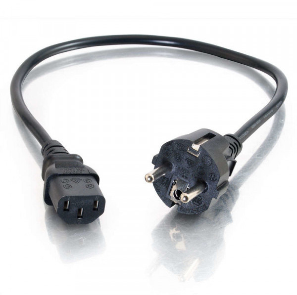 C2G 2m 16 AWG Universal Power Cord (IEC320C13 to CEE7/7) (88543)