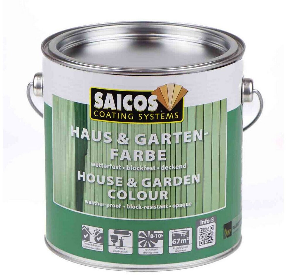 Saicos Haus und Gartenfarbe 2,5 l (versch. Farben) ab 44,99