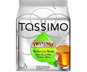 Tassimo Twinings Grüner Tee mit Minze 5er Pack 5 x 16 Portionen 