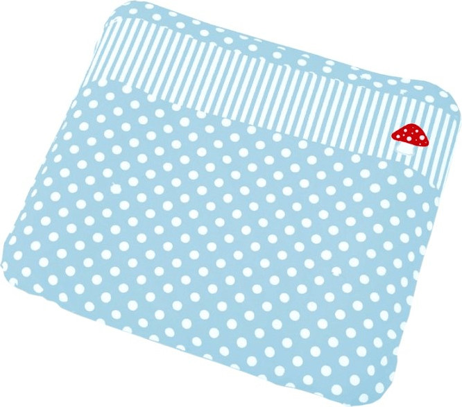 Pinolino Housse pour matelas à langer (campignon bleu clair)