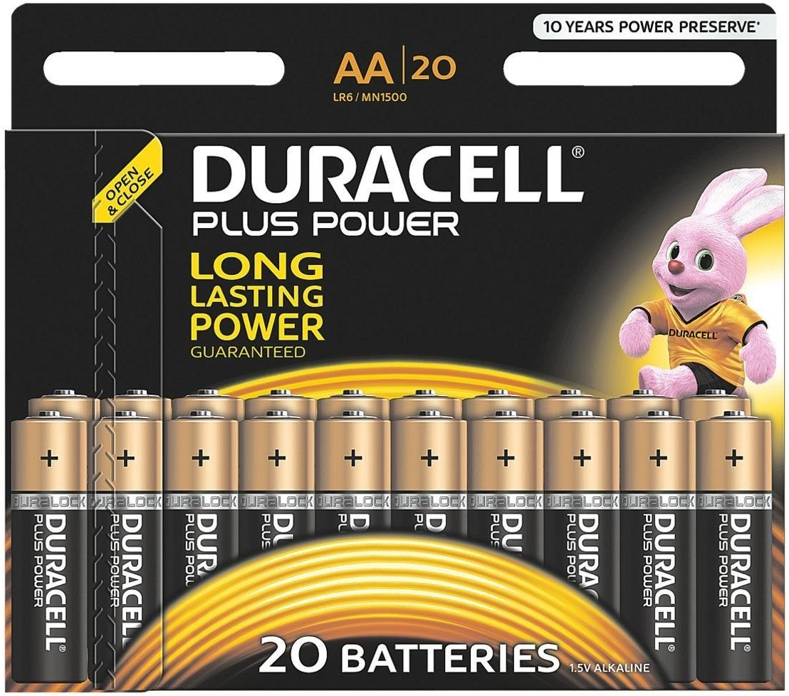 Duracell Plus Power AA Mignon, 20 pièces