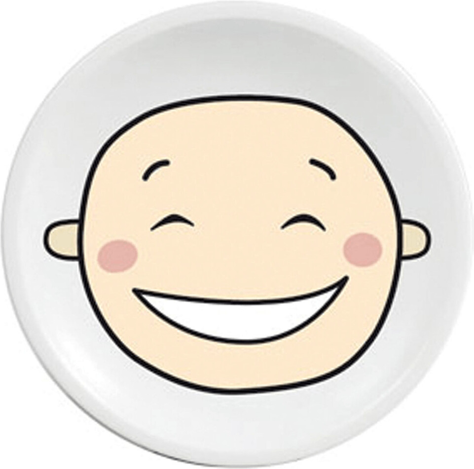 Xplorys Assiette visage mélamine