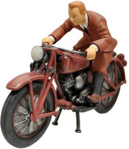 Plastoy Figurine Tintin et moto