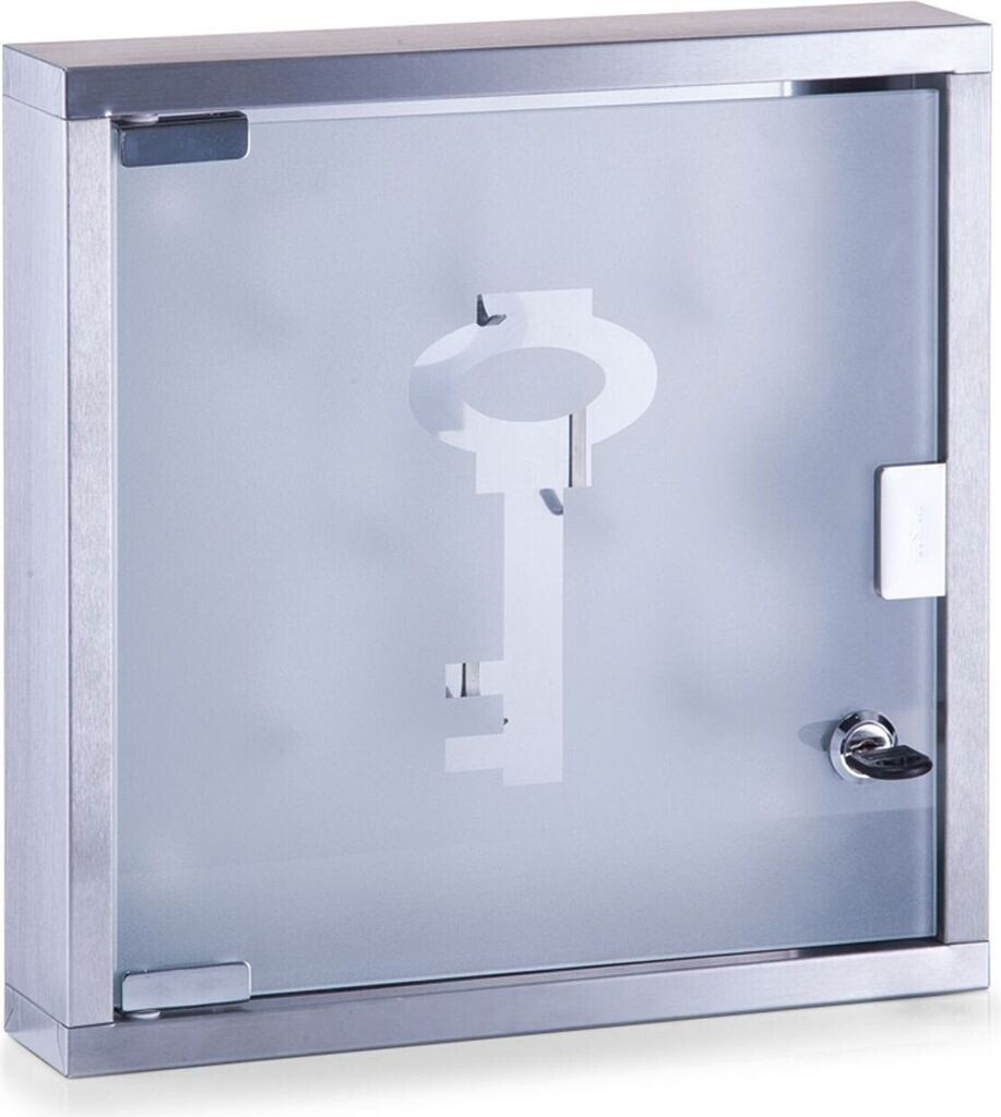 Zeller Armoire à clés inox/verre