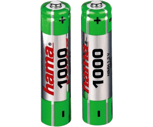 1000 mAh 2x AAA Micro - HR03 Hama Rechargeable NiMH Batteries 