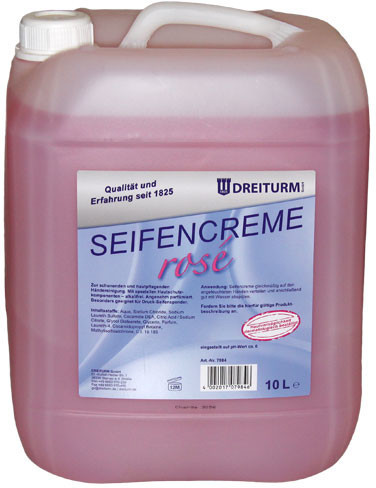 Dreiturm Bidon de savon liquide rosé (10 L)