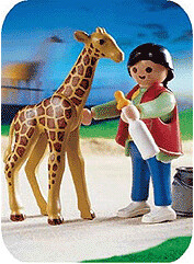 Playmobil Zoo Baby Giraffe with Zookeeper (3253)
