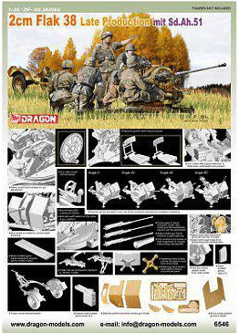 Dragon Flak 38 Late Production Sd.Ah.51 (6546)