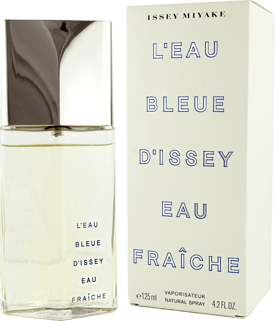 L'eau Bleue d'Issey Eau Fraiche Pour Homme by Issey Miyake 2 Piece Set  Includes: 4.2 oz Eau de Toilette Spray + 0.5 oz Eau de Toilette Spray 