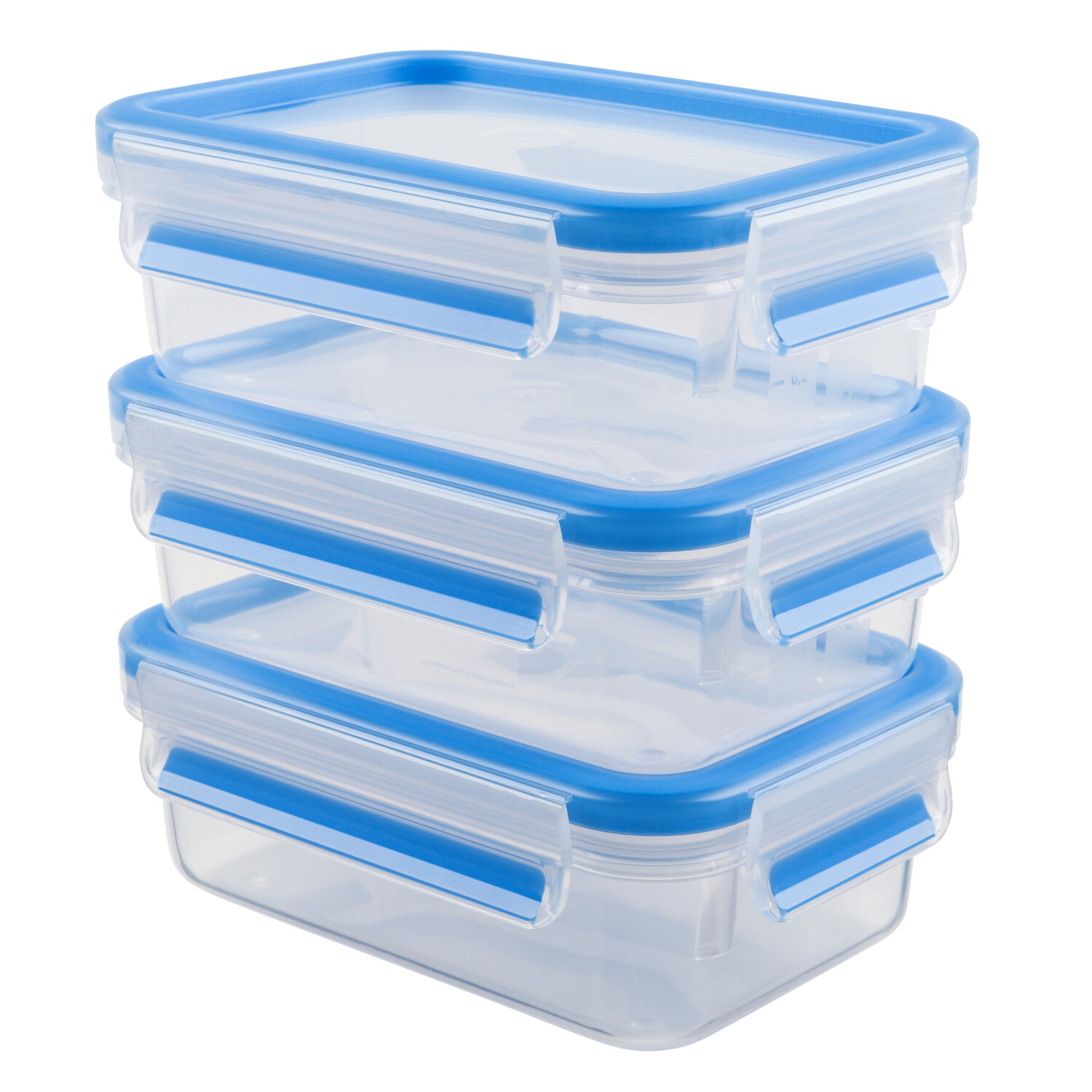 Emsa Clip & Close - 3D Parfait Clean - Lot de 3 - 0,55 L