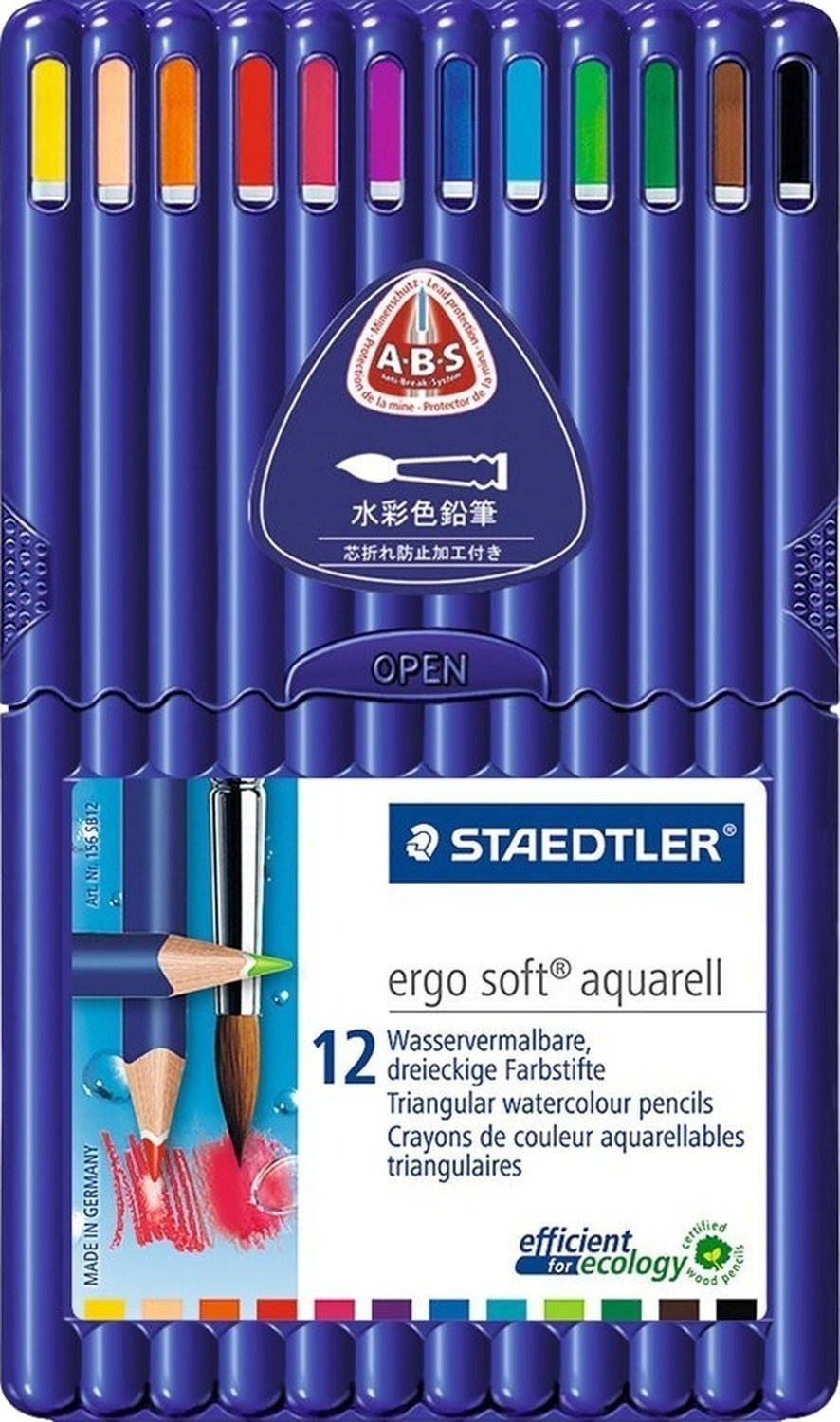 Staedtler ergosoft aquarell - Crayon de couleur aquarellable