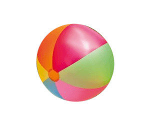 Wasserball 33 cm Durchmesser aufblasbar bunt NEU Happy People 77800 