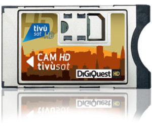 tvsat Digiquest Cam TIVUSAT HD con scheda tv sat per decoder tessera smart card modulo CI 