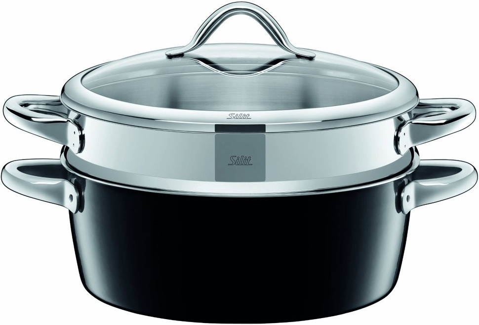 Silit Cuit-vapeur Vitaliano Nero 28 cm