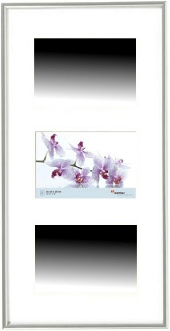 walther design KS315S Plastic Picture Frame-Gallery 3 x 10x15 silver