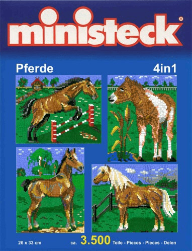 Ministeck Puzzle chevaux 4 en 1 (31301)