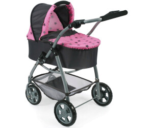Bayer Chic 2000 3in1 Kombi Puppenwagen EMOTION ALL IN Dots Navy-Pink TOP 