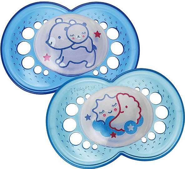 MAM Soother Night Silicone 6-16 Months 2-pack