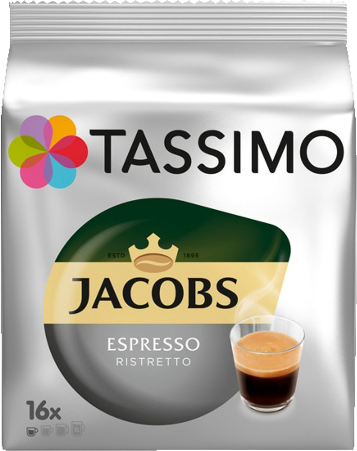 Tassimo Dosettes Jacobs Espresso Ristretto (x16)