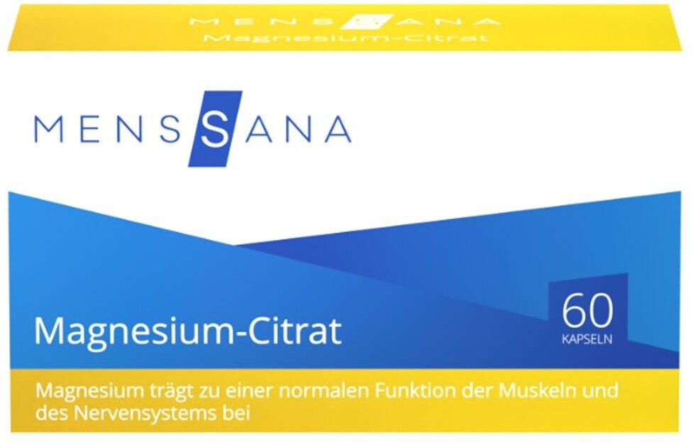MensSana Magnesium Citrat Kapseln (60 Stk.) ab 13,83 € | Preisvergleich ...
