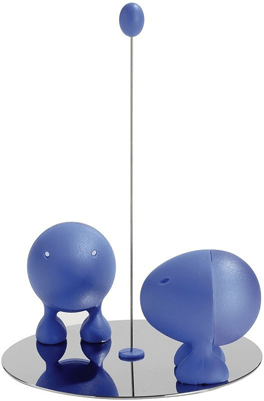 Alessi Set salière et poivrière Lilliput bleu