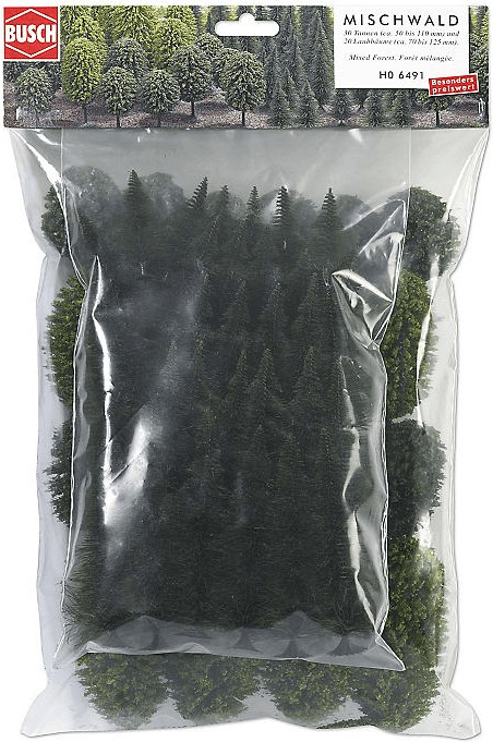 Busch Model Forêt mélangée avec 50 arbres (6491)
