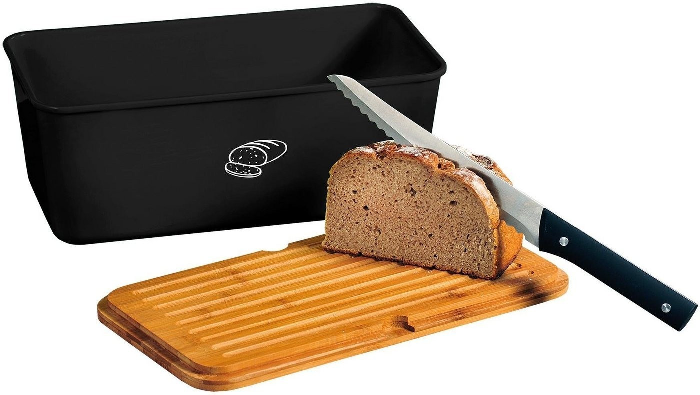 Kesper Boîte à pain noir