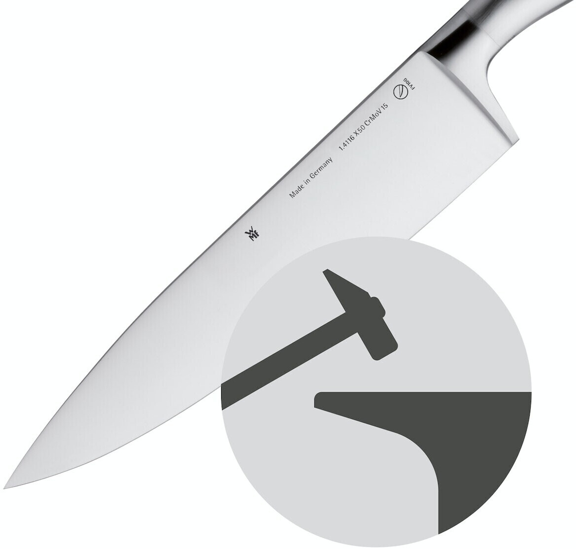 WMF Jette Couteau de cuisine 23,6 cm, couteau av…
