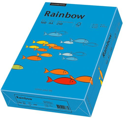 Papyrus Papier multifonctions Rainbow, A4, 160g, bleu intense (88042769)