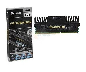 Corsair Vengeance noir 8 Go DDR3 PC3 12800 CL9 CMZ8GX3M1A1600C9 au meilleur prix sur idealo