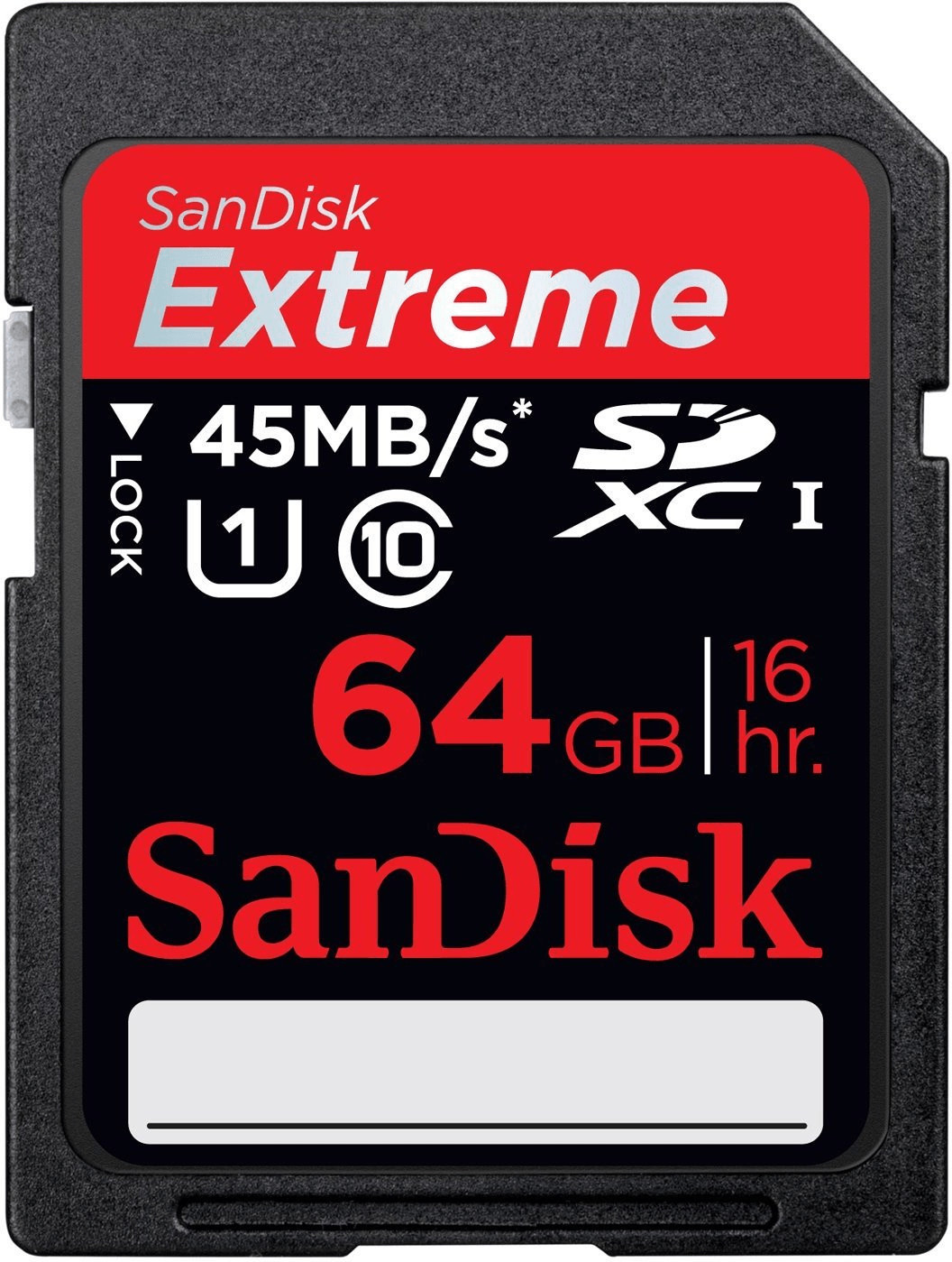 SanDisk Extreme HD Video SDXC 64 Go Classe 10 UHS-I (SDSDX-064G)