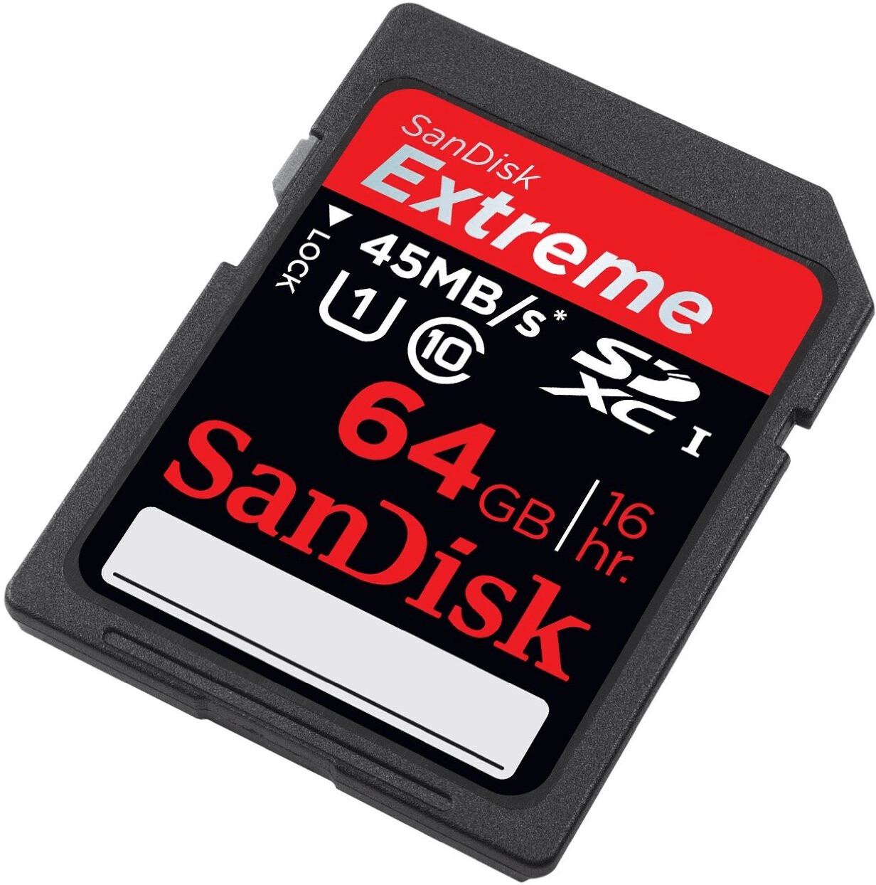 SanDisk Extreme HD Video SDXC 64 Go Classe 10 UHS-I (SDSDX-064G) au