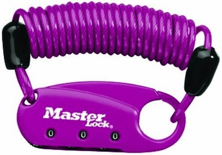 Master Lock Mousqueton avec câble en spirale