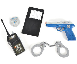 XL Spielzeug Polizei Basic-Set Pfeil Pistole Handschellen Handy Fasching NEU 