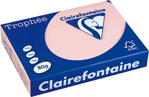 Clairefontaine Trophée, A4, 80g/qm, rose (1973C)