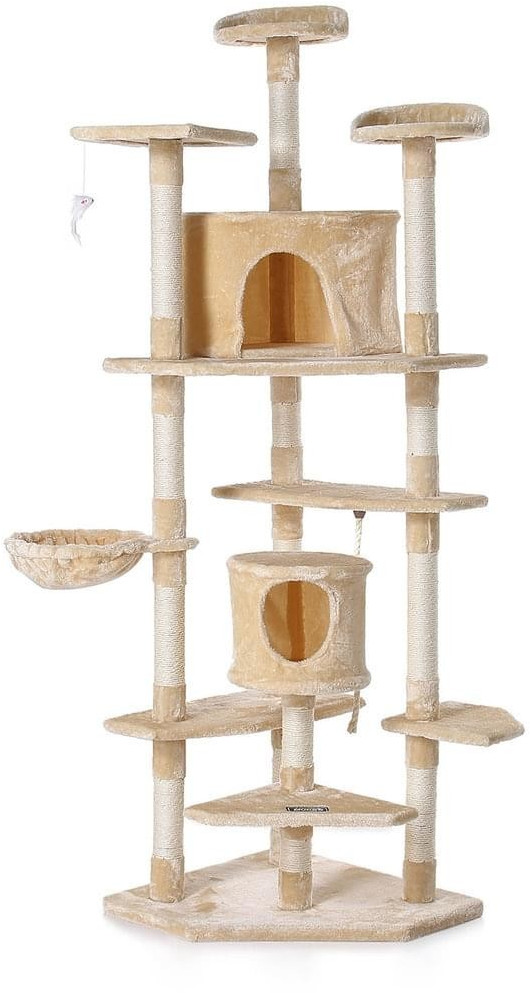 Zoomundo Cat Scratching Post 204cm beige