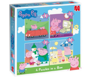 Jumbo Peppa Pig 4 Puzzles in a Box 81040