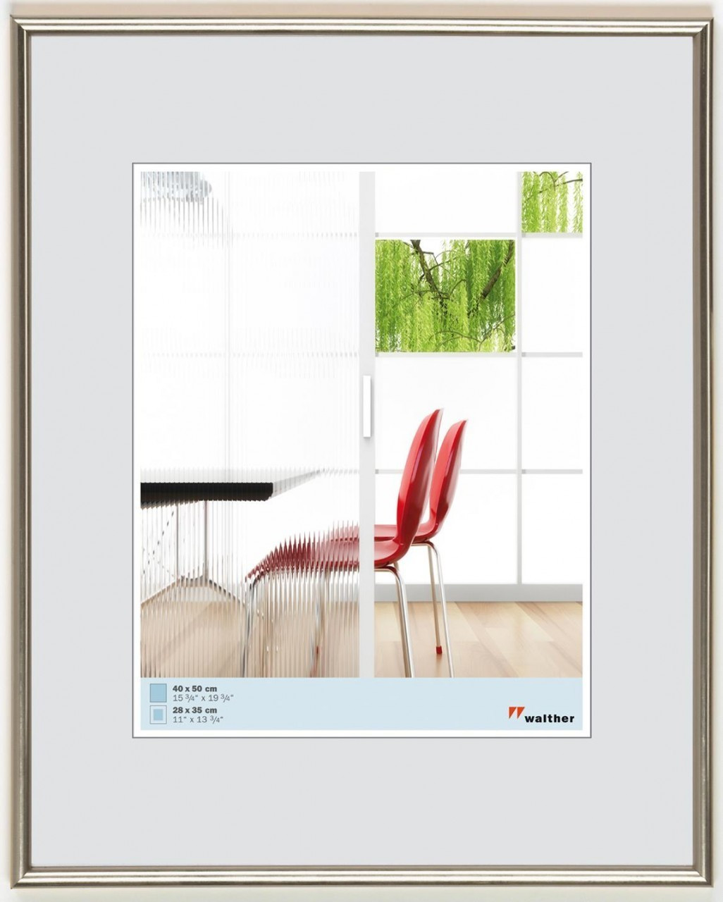 walther design Galeria 50x70 steel