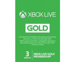xbox live for 3 months