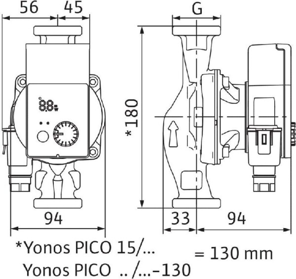 Wilo Yonos Pico 25/1-4 (180mm), Bild 4