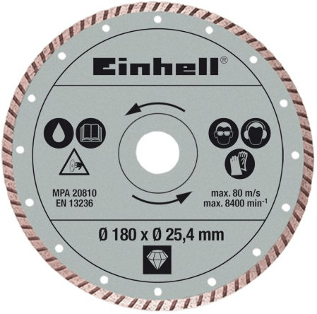 Einhell Disque diamant Turbo Ø 180 x Ø 25.4 mm (4301176)