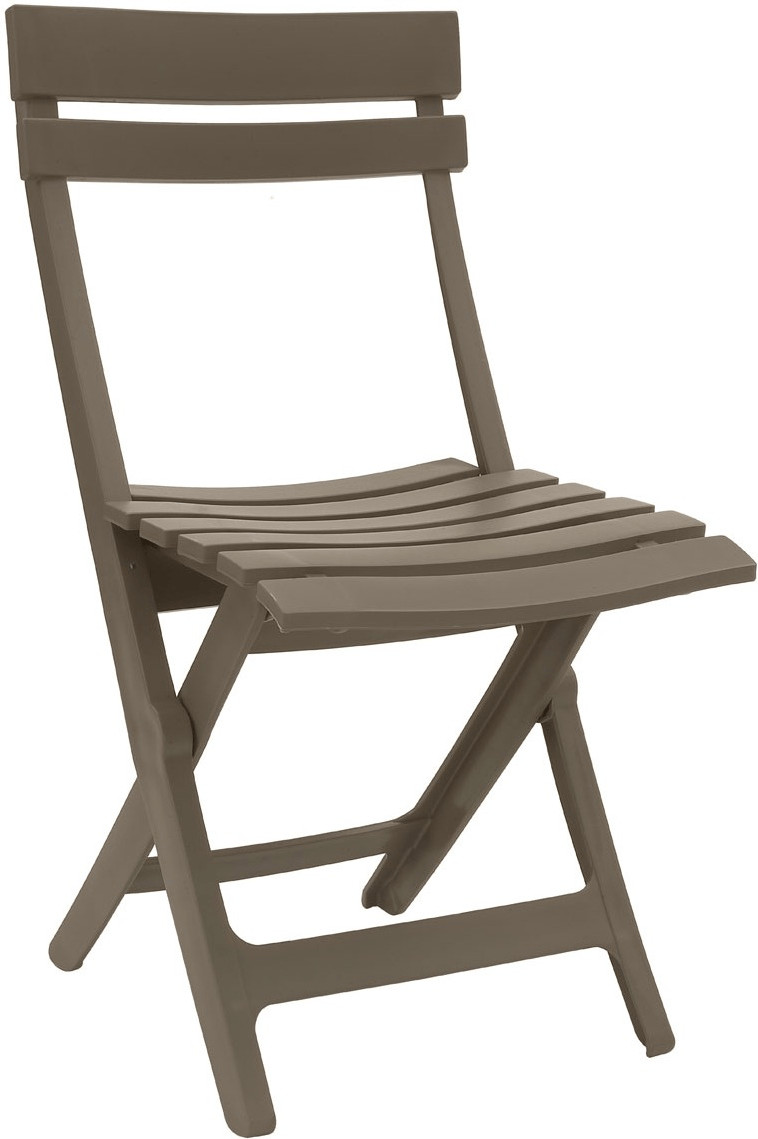 Grosfillex Chaise de jardin pliante Miami taupe (49036181)