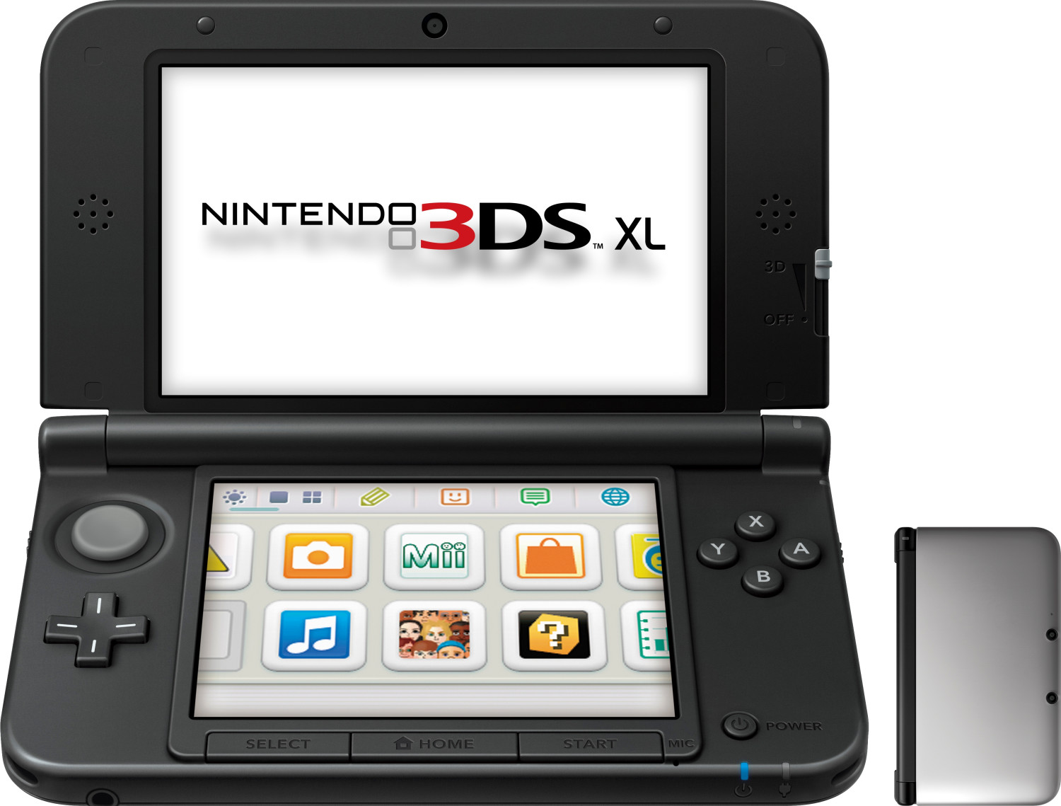 Nintendo 3DS XL argent-noir