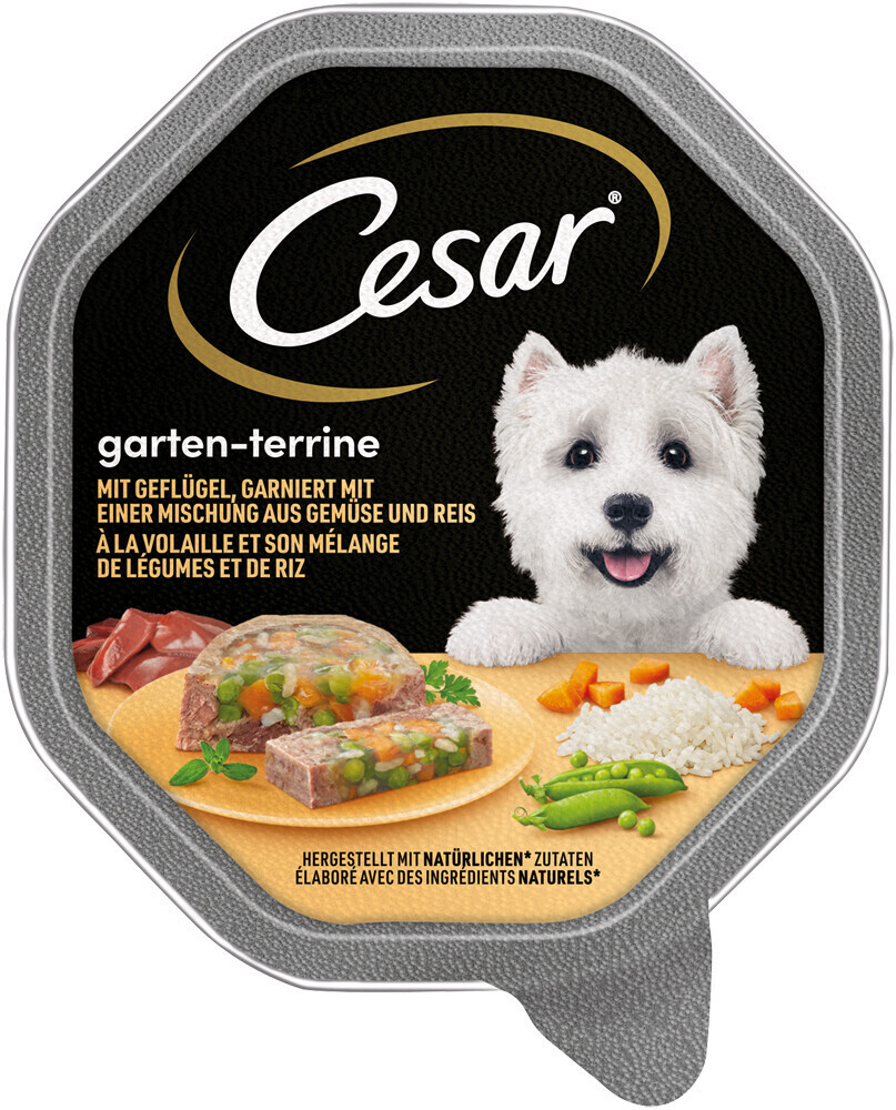 Cesar Les inspirations du jardin volaille, légumes & riz (150 g)