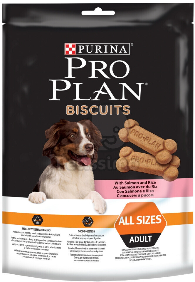 Purina Pro Plan Biscuits pour adulte au saumon (400 g)