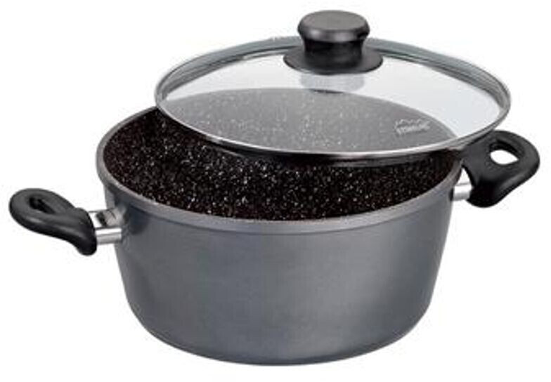 Stoneline Faitout avec couvercle en verre 18 cm